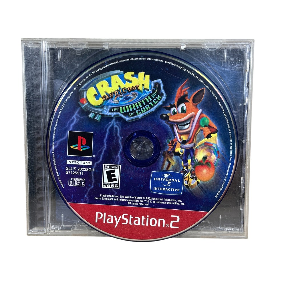 Crash Bandicoot The Wrath of Cortex Sony PlayStation 2, 2002 Ps2‎ - Disc Only